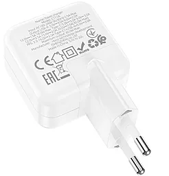 Сетевое зарядное устройство Hoco C111A 30W PD/QC3.0 Lucky dual-port charger set USB-A-C + USB-C-Lightning Cable White - миниатюра 9
