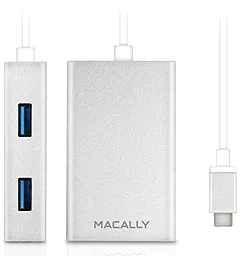 USB хаб Macally 4 Ports USB 3.0 White (UC3HUB)
