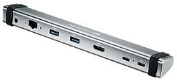 Мультипортовый USB Type-C хаб Canyon 7-in-1 grey (CNS-TDS06DG) - миниатюра 2