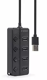USB хаб Gembird 4-in-1 black (UHB-U2P4P-01) - миниатюра 4