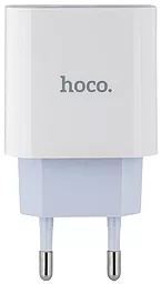 Сетевое зарядное устройство с быстрой зарядкой Hoco C76A Plus Speed Source USB-C PD3.0 20W White - миниатюра 2