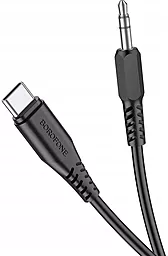 Аудио кабель Borofone BL8 AUX mini Jack 3.5 - USB Type-C M/M 1 м black - миниатюра 5