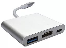 Мультипортовий Type-C хаб TCOM USB-C -> USB Type C/HDMI/USB 3.0 (6-0160)