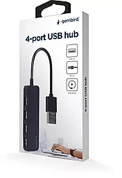USB хаб Gembird 4-in-1 black (UHB-U2P4-06) - миниатюра 3