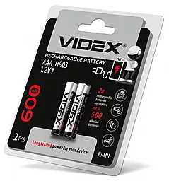 Аккумулятор Videx AAA (R03) 600mAh 2шт