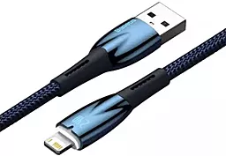 USB Кабель Baseus Glimmer Series 12W 2.4A USB-Lightning Cable Blue (CADH000203) - мініатюра 4