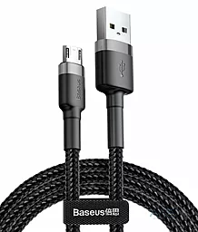 USB Кабель Baseus Cafule 2M micro USB Cable Grey/Black (CAMKLF-CG1)