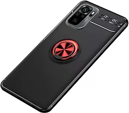 Чохол Deen ColorRing Xiaomi Redmi Note 10, Note 10s, Poco M5s Black/Red