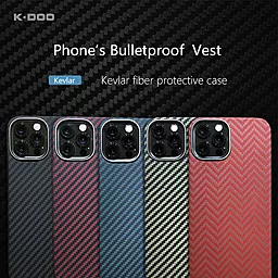 Чехол K-DOO Kevlar Series for iPhone 13  Red - миниатюра 4