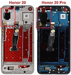 Дисплей Huawei Honor 20, Nova 5T с тачскрином и рамкой, оригинал, Sapphire Blue - миниатюра 2