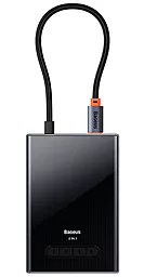 USB Type-C хаб Baseus PioneerJoy 8-in-1 Black - миниатюра 3