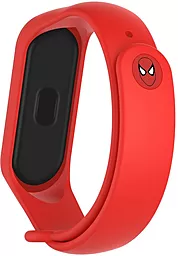Сменный ремешок для фитнес трекера Xiaomi Mi Smart Band 5/6 Superhero Spider Man Red