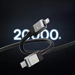 Кабель Baseus USB PD CoolPlay Series 20w 3a USB Type-C - Lightning cable black (CAKW000001) - миниатюра 6