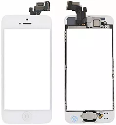 Сенсор (тачскрин) Apple iPhone 5S, iPhone SE with frame White