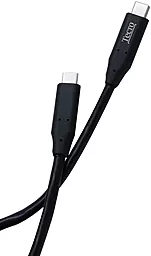 USB Кабель Tecro USB Type-C - Type-C Cable Black (TCC-3.0-0100BK)