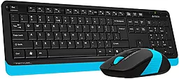 Комплект (клавиатура+мышка) A4Tech Fstyler FG1010 Black/Blue - миниатюра 2