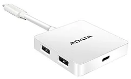 Мультипортовий Type-C хаб ADATA USB-C -> 1/USB-A 3.1 x 2/HDMI x 1 White