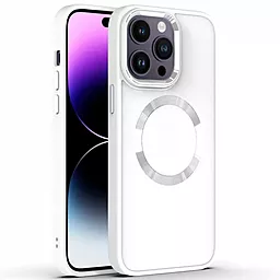 Чехол Epik TPU Bonbon Metal Style with MagSafe для Apple iPhone 12 Pro Max (6.7") White