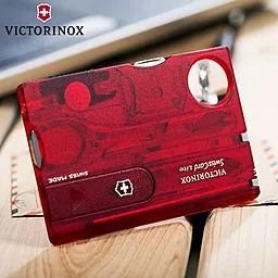 Мультитул Victorinox Swisscard Lite (0.7300.T) Красный полупрозрачный - миниатюра 9