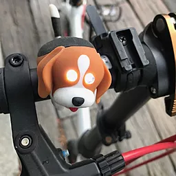 Фонарик-мигалка для детского велосипеда Zoonimal Собака на руль - миниатюра 3