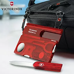 Мультитул Victorinox Swisscard Lite (0.7300.T) Красный полупрозрачный - миниатюра 7