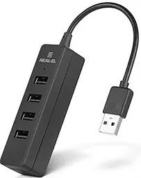 USB-A хаб REAL-EL HQ-154 (EL123110007) Black