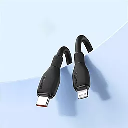 Кабель USB PD Baseus Pudding Series 20w 3a 1.2m USB Type-C - Lightning Cable Black - миниатюра 3