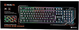 Клавиатура REAL-EL 8700 Gaming Backlit Black - миниатюра 5