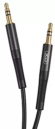 Аудіо кабель XO NB-R175A AUX mini Jack 3.5mm M/M Cable 1 м black