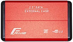 Кишеня для HDD Frime SATA 2.5" USB 3.0, Metal, Red (FHE23.25U30)