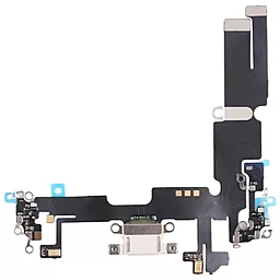 Нижний шлейф Apple iPhone 14 Plus c разъемом зарядки, гарнитуры, синхронизации и микрофоном Starlight