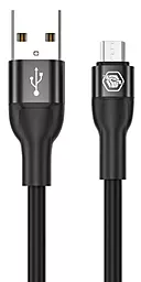 USB Кабель Powermax Silicat 2.4A micro USB Cable Black - мініатюра 2