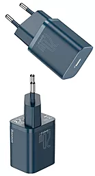Сетевое зарядное устройство Baseus Super Si 20W QC USB-C Blue (CCSUP-B03) - миниатюра 4
