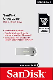 Флешка SanDisk 128GB Ultra Luxe USB 3.1 (SDCZ74-128G-G46) - миниатюра 5
