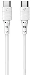 Кабель USB PD Remax Zeron Elastic 65W USB Type-C - Type-C Cable White (RC-068C)