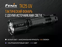 Фонарик Fenix TK25 UV Cree XP-G2 - миниатюра 8