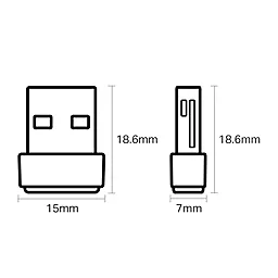 Беспроводной адаптер (Wi-Fi) TP-Link AC600/USB 2.0 Archer T600U Nano - миниатюра 2