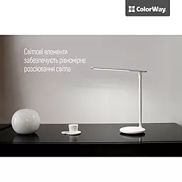 Настольная LED лампа ColorWay CW-DL02B-W - миниатюра 12