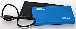 Карман для HDD Frime SATA 2.5", USB 2.0, Soft touch, Blue (FHE31.25U30) - миниатюра 2