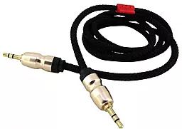 Аудіо кабель Walker A720 AUX mini Jack 3.5mm M/M Cable 1 м black