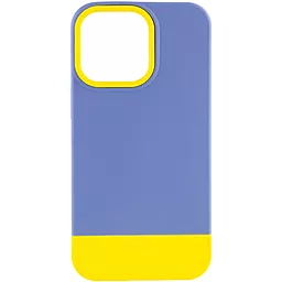 Чехол Epik TPU+PC Bichromatic для Apple iPhone 13 Pro Max (6.7") Blue / Yellow