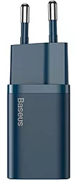 Мережевий зарядний пристрій Baseus Super Si 20W QC USB-C Blue (CCSUP-B03) - мініатюра 3
