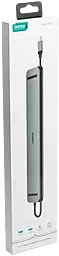 Мультипортовый USB Type-C хаб Choetech 11-in-1 grey (HUB-M20-GY) - миниатюра 5