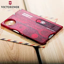 Мультитул Victorinox Swisscard Lite (0.7300.T) Красный полупрозрачный - миниатюра 8