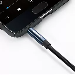 Аудио кабель Ugreen AV112 Gold Plated AUX mini Jack 3.5mm M/M Cable 2 м blue - миниатюра 7