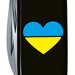 Мультитул Victorinox Spartan Ukraine (1.3603.3_T1090u) Black Сердце сине-желтое - миниатюра 3