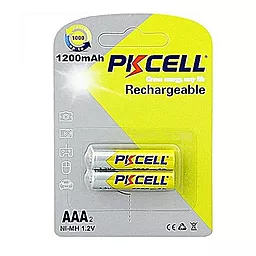 Акумулятор PKCELL Rechargeable AAA / HR03 1200mAh 2шт (PC/AAA1200-2BR / 6942449545305) 1.2 V