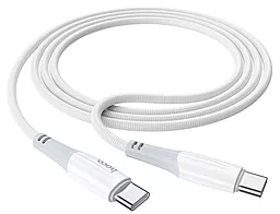 Кабель USB PD Hoco X70 Ferry USB Type-C - Type-C 60W Charging Data Cable White - миниатюра 2
