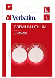 Батарейки Verbatim CR2430 2шт (49534) 3 V