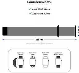 Комплект ремешок ArmorStandart Sport Band (3 Straps) для Apple Watch 38mm/40mm/41mm Lilac (ARM51939) - миниатюра 4